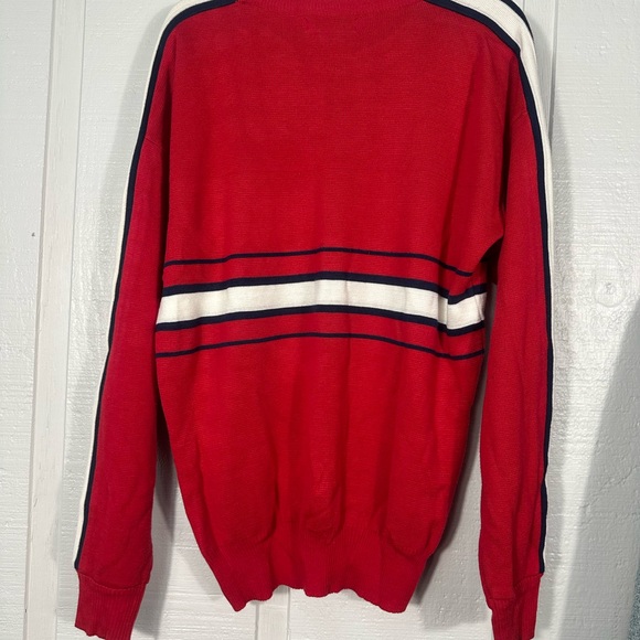 Subello Red and Blue Vintage Crew Neck Sweater Size Large EUC - Picture 7 of 8